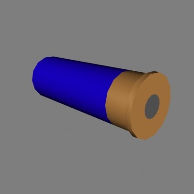 shotgun shell Ver12[ammo][low polygon][blue][max].zip